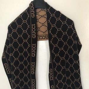 SOLD Gucci GG Wool Reversible Scarf